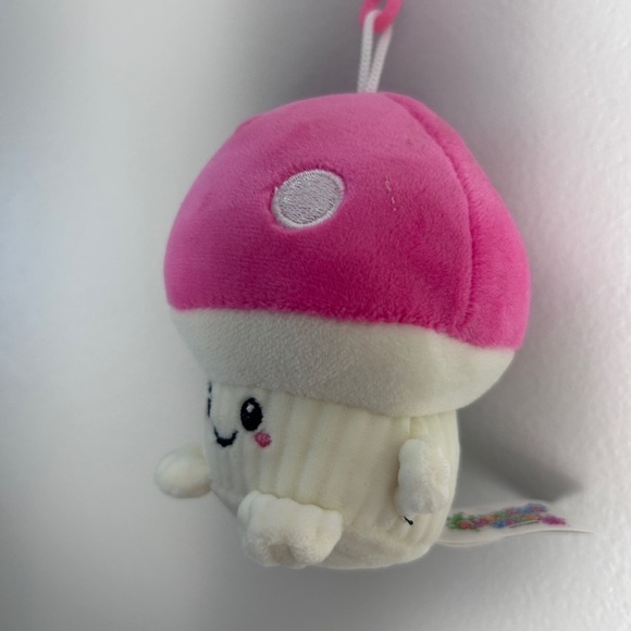 Plush Mushroom Toy with Pink Cap - Picture 3 of 3